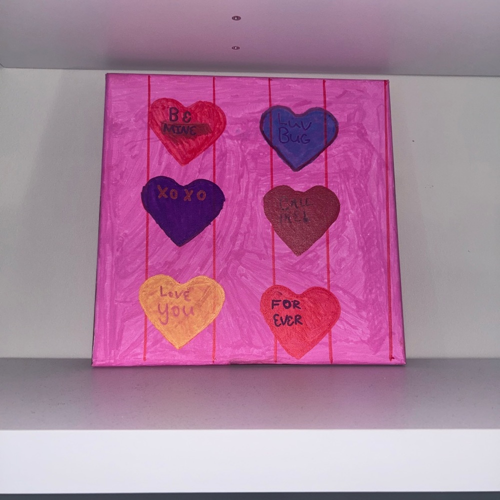 Conversation sweetheart canvas